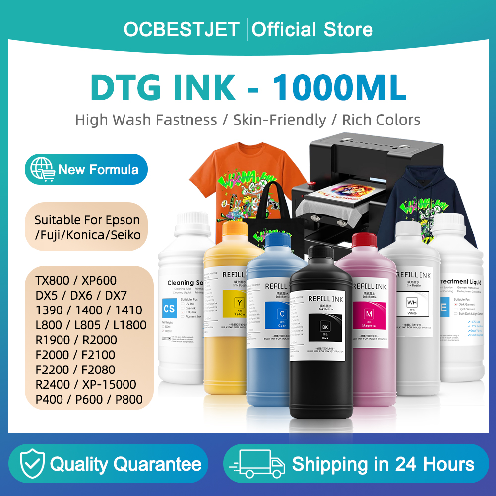 Direct To Garment Ink - 1000ML DTG Ink Direct to Garment