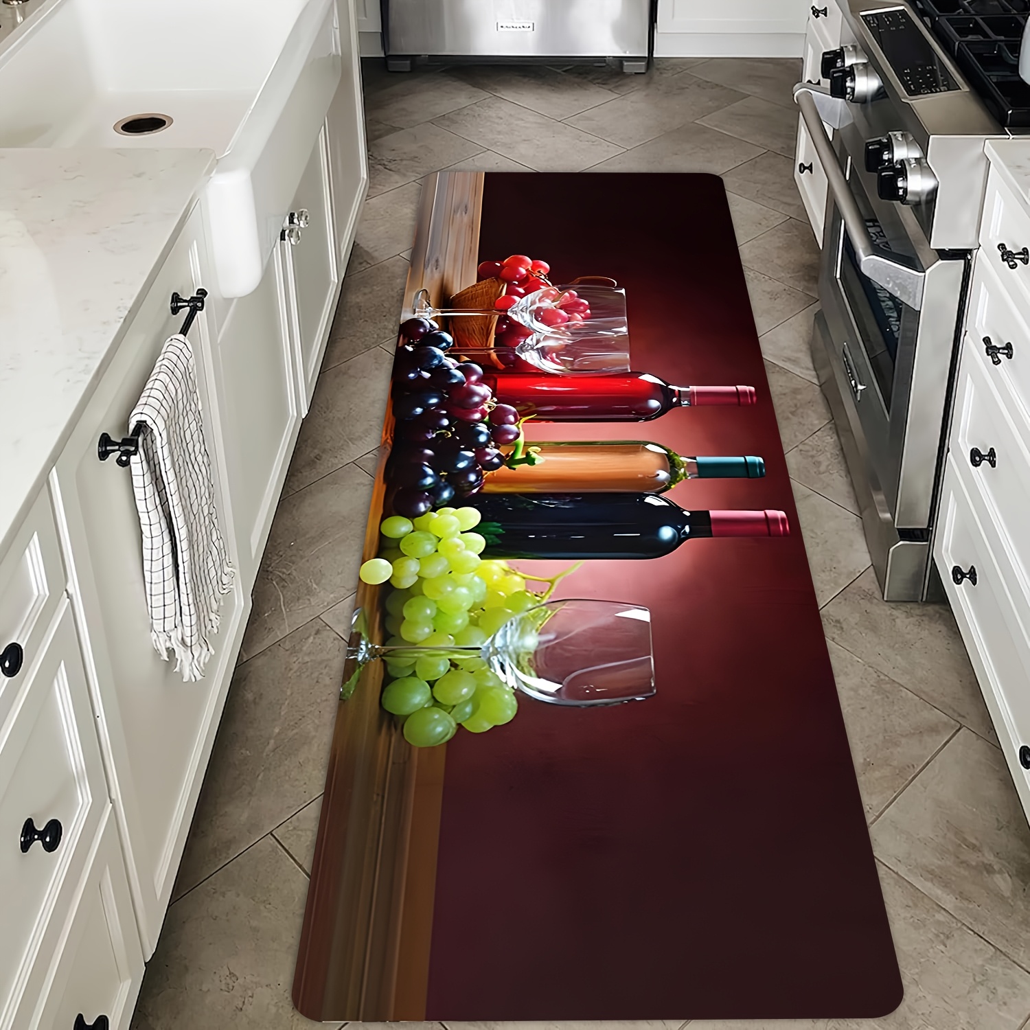 Wine Grape Print Long Runner R - Commercial Printing Supplies avis et prix