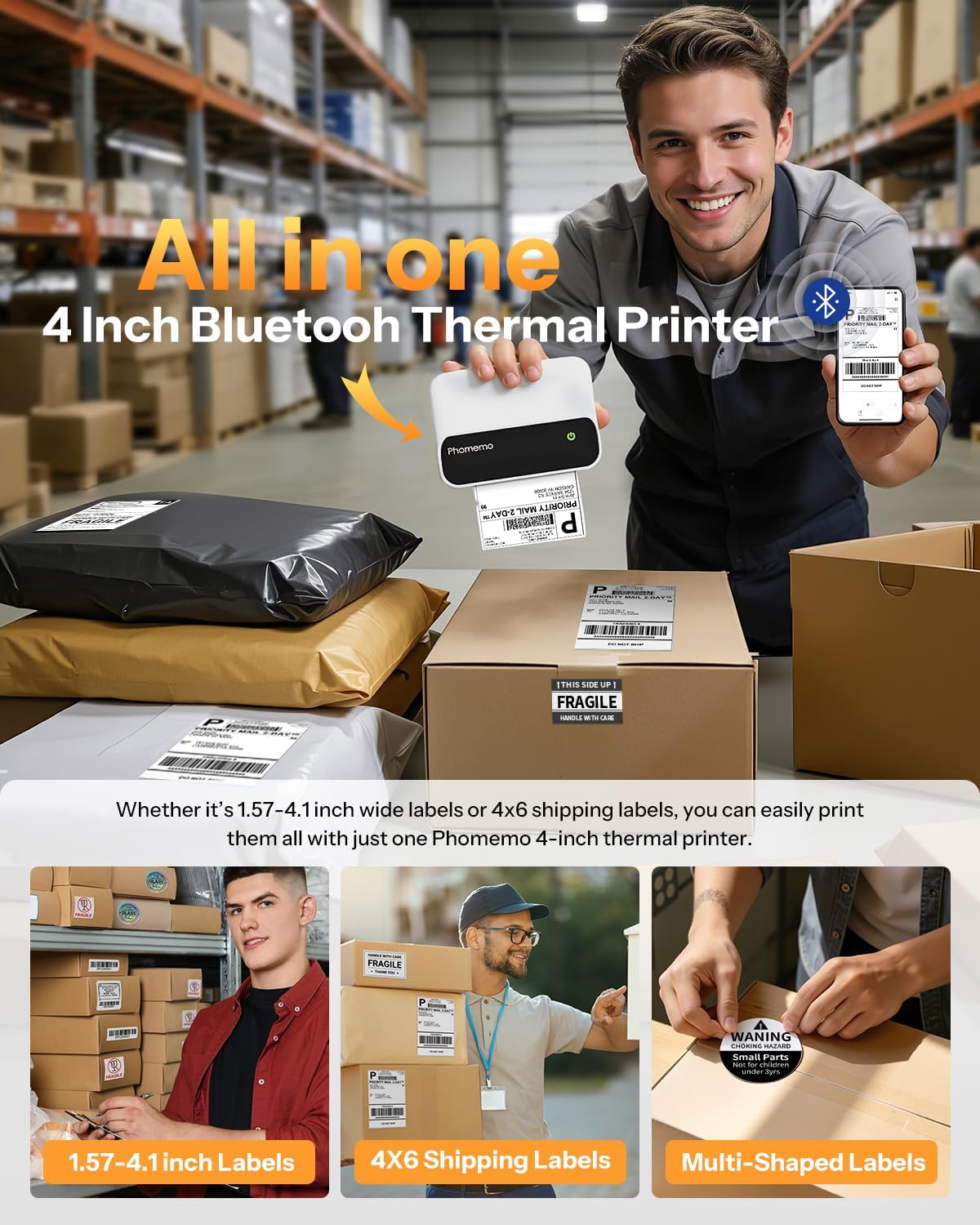 Phomemo M420 4-inch label prin - Commercial Printing Network avis et prix