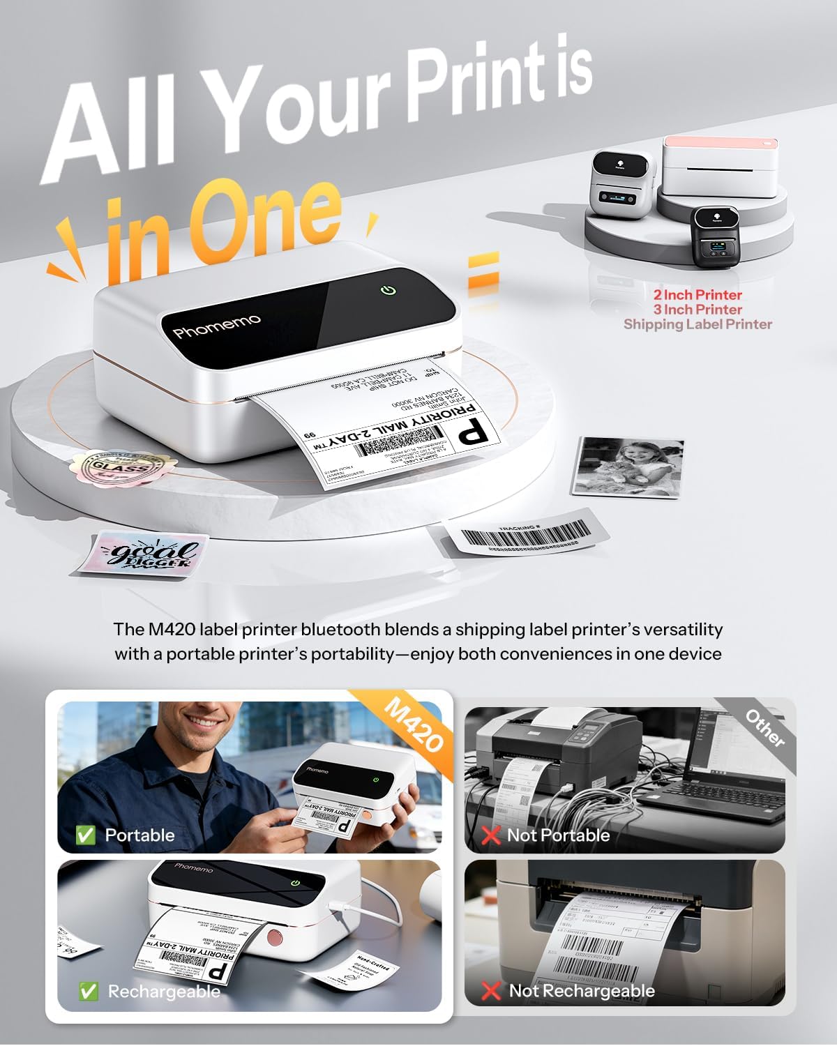 Phomemo M420 4-inch label prin - Commercial Printing Network avis et prix
