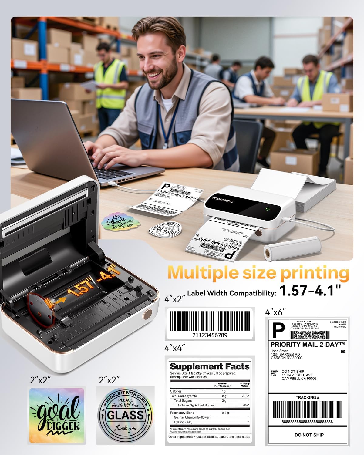 Phomemo M420 4-inch label prin - Commercial Printing Network avis et prix