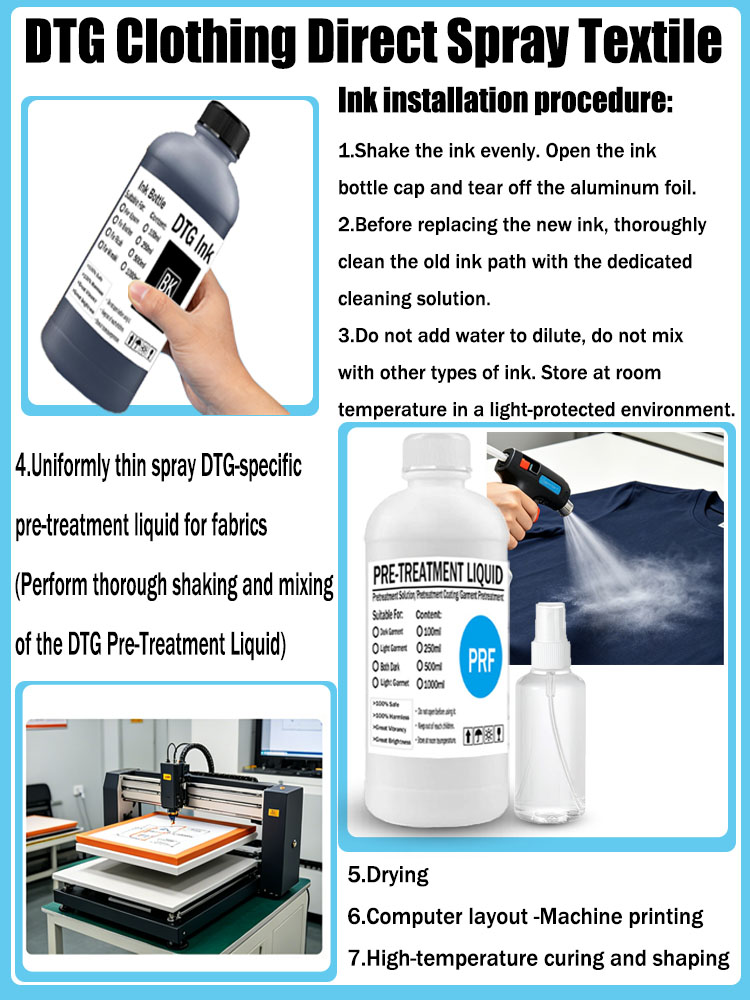 DTG Ink 250ML Textile ink for  - Direct To Garment Ink avis et prix