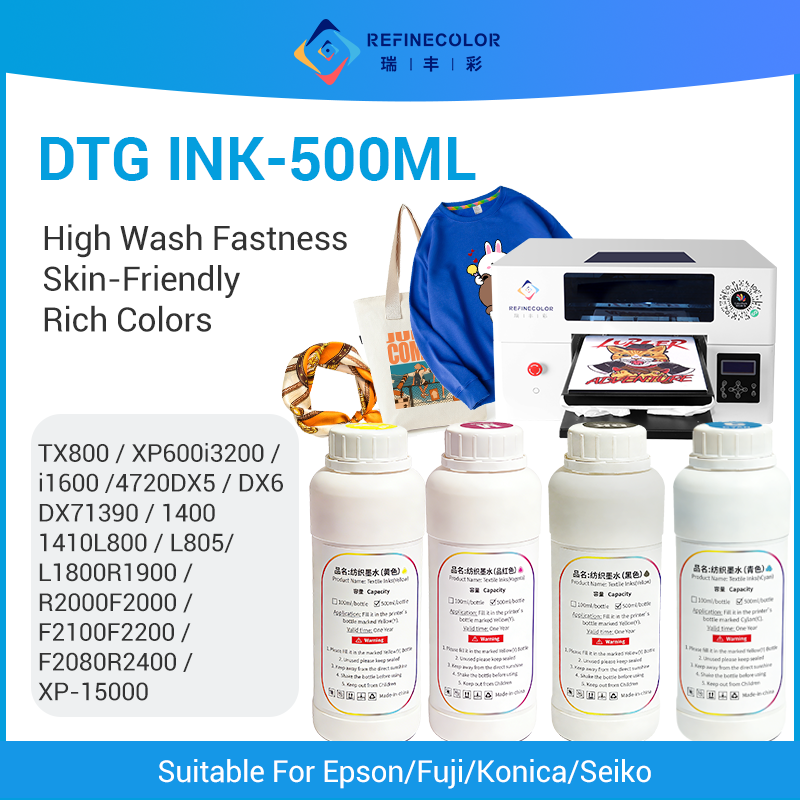 Refinecolor 500ML/Bottle DTG T - Direct To Garment Ink avis et prix