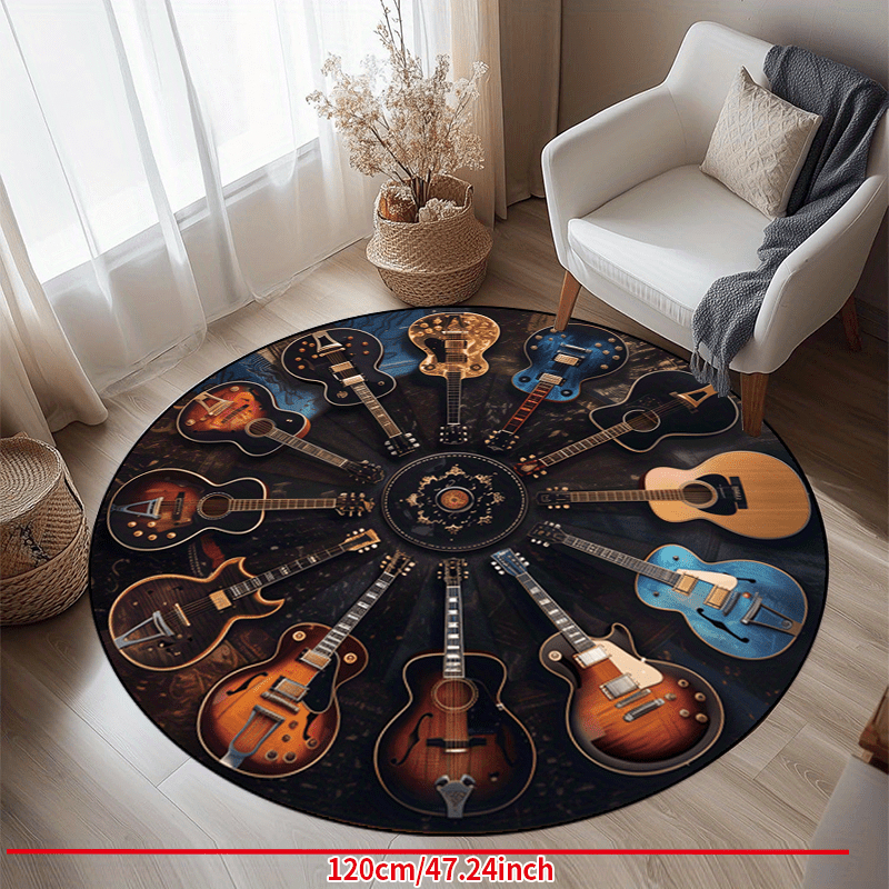 VIKAMA Rock Guitar Round Area  - Commercial Printing Products avis et prix