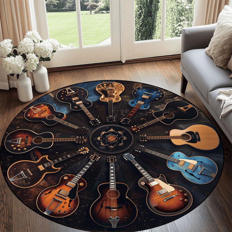 VIKAMA Rock Guitar Round Area  - Commercial Printing Products avis et prix