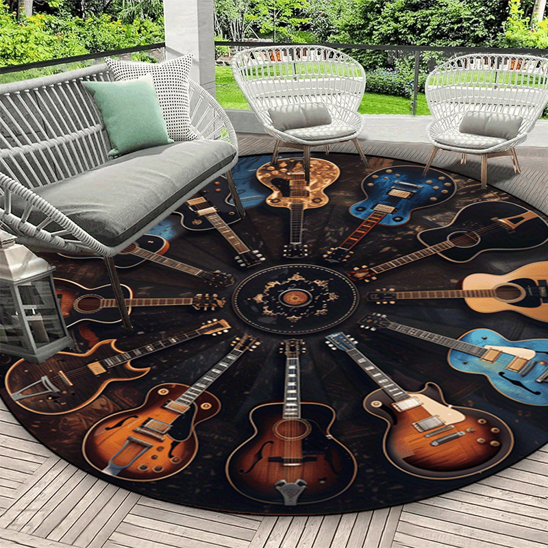 VIKAMA Rock Guitar Round Area  - Commercial Printing Products avis et prix
