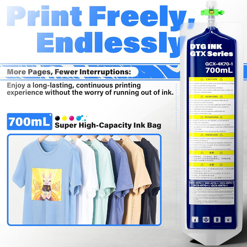 700ML DTG Textile GTX Ink Bag  - Direct To Garment Ink avis et prix