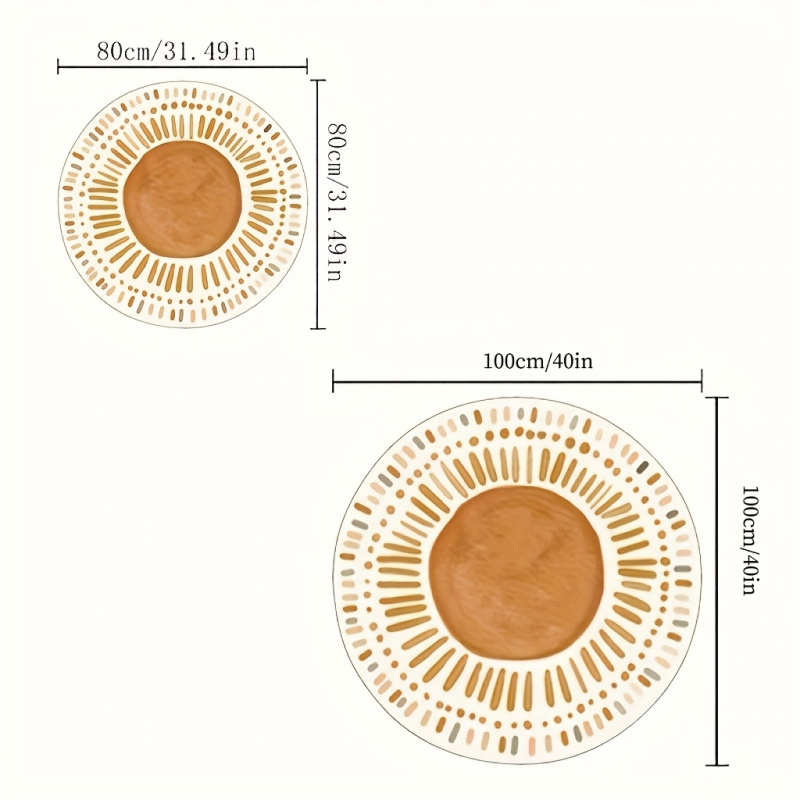VIKAMA Boho Sunburst Round Are - Commercial Printing Products avis et prix