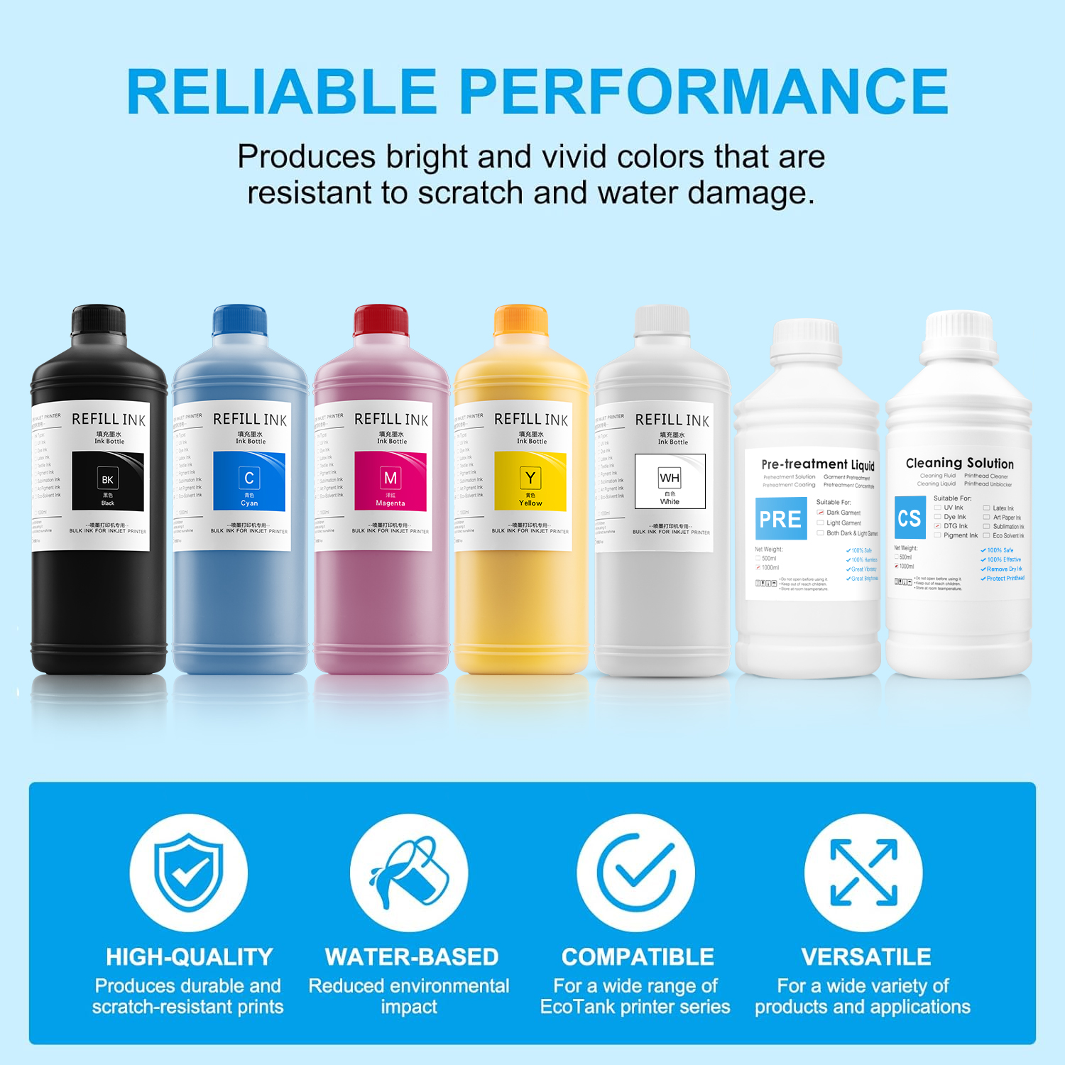 1000ML DTG Ink Direct to Garme - Direct To Garment Ink avis et prix